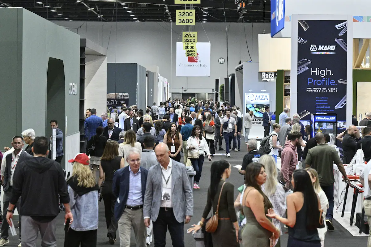 Coverings attendees exploring the exhibit hall