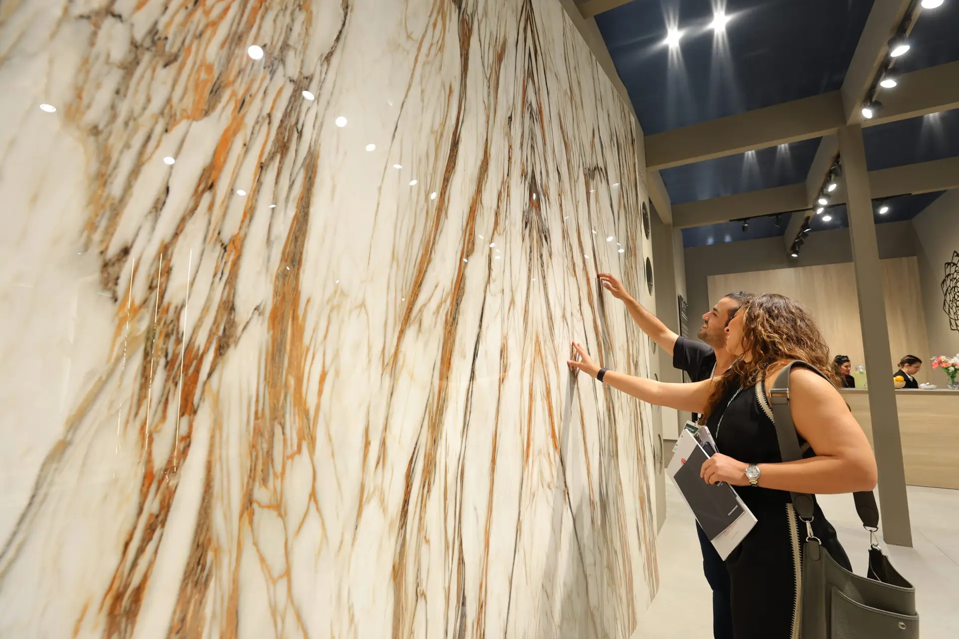 Architects and designers exploring tile and stone at Coverings