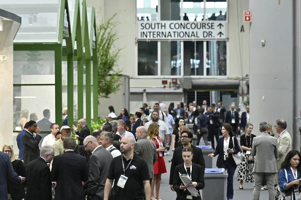 Coverings attendees connecting at the Coverings tile and stone event