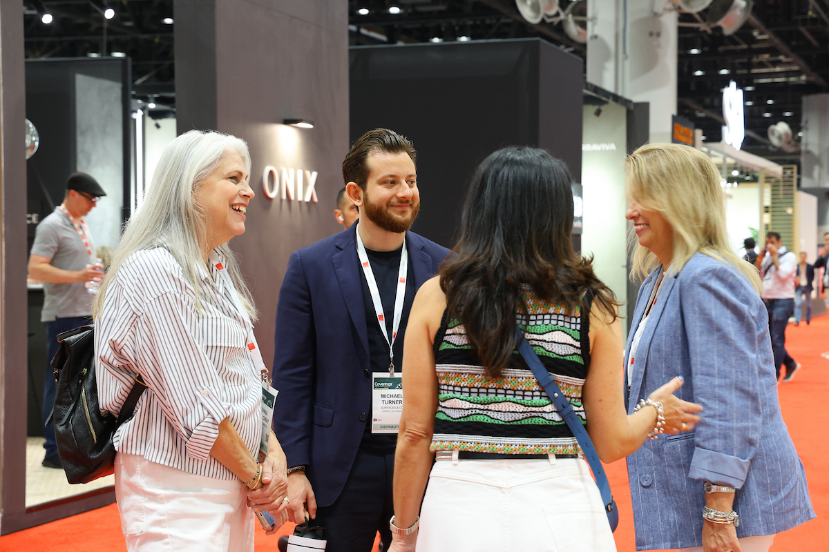 Tile and stone industry professionals at Coverings