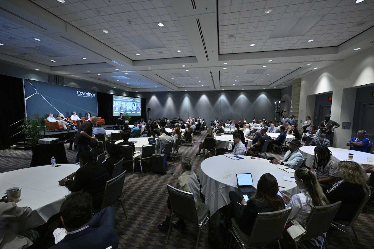 Industry experts presenting educational conference sessions at Coverings