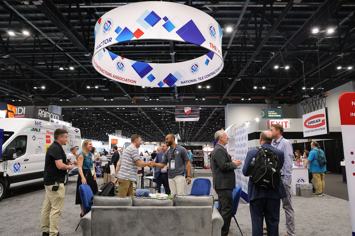 National Tile Contractors Association representatives at Coverings