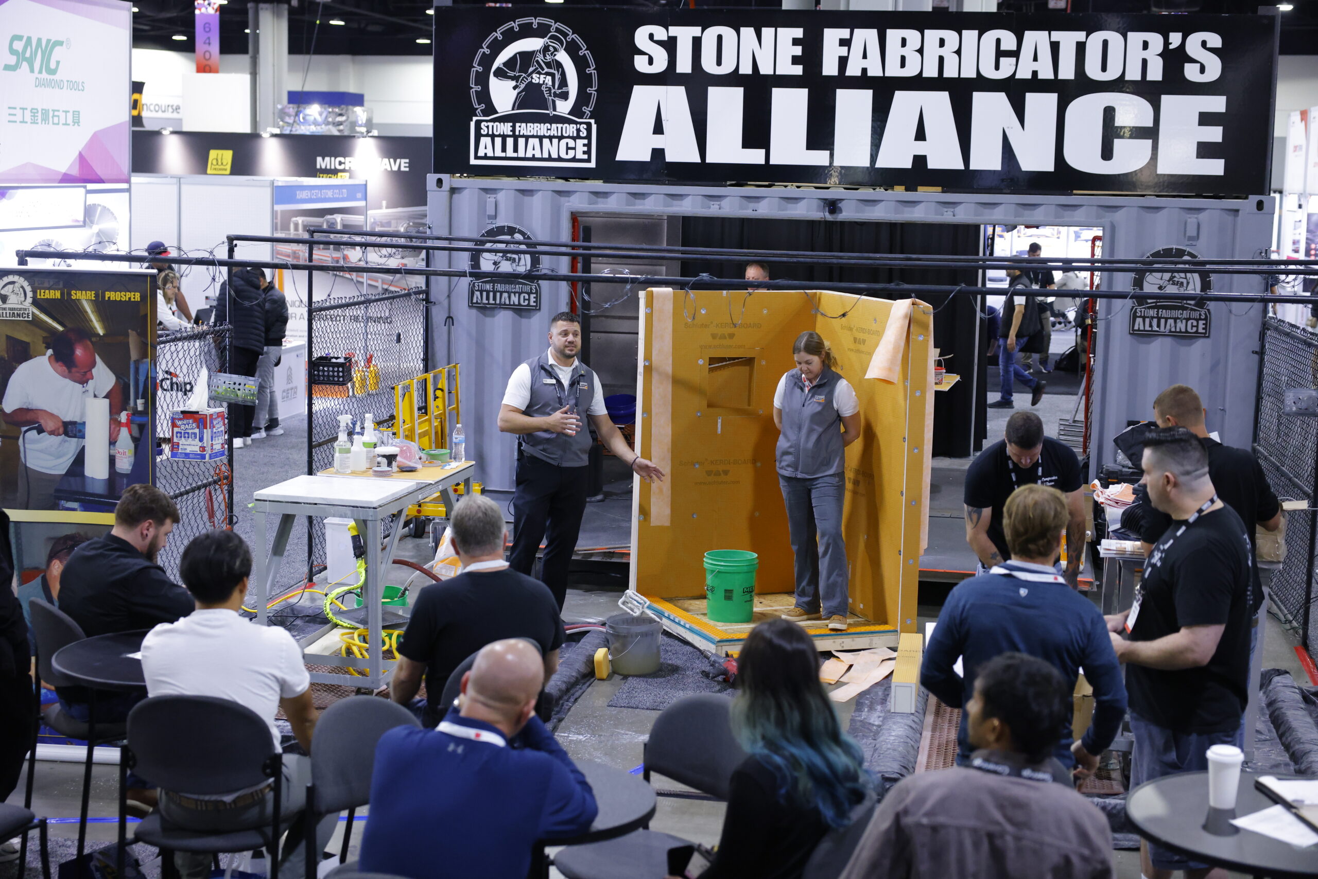 SFA Cage fabrication demonstrations at Coverings