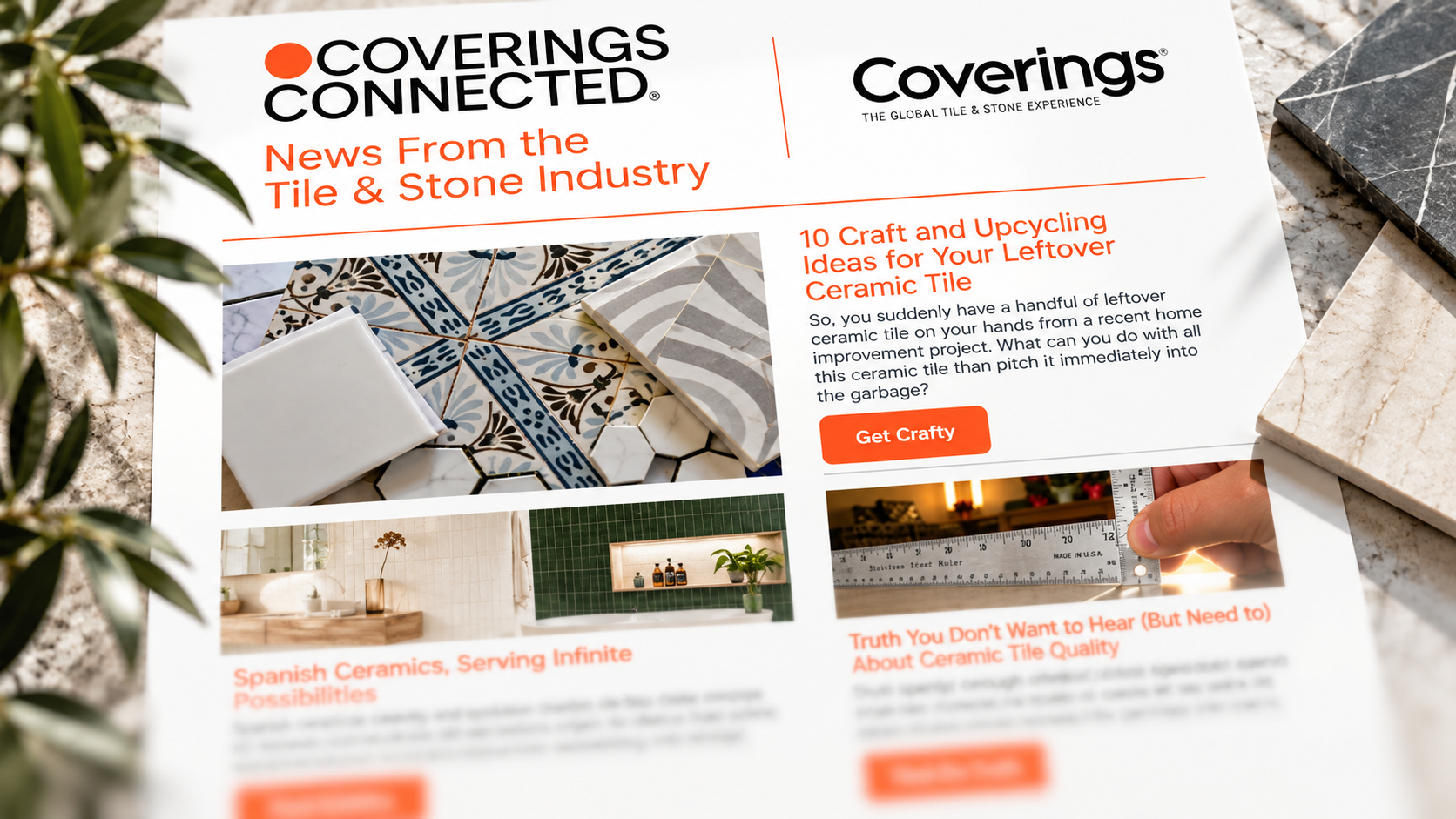 Coverings Connected newsletter