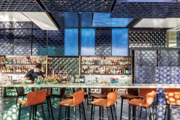 International Tile Design: Congratulations to Equipo Creativo for their design for the Blue Wave Restaurant in Barcelona, Spain.
