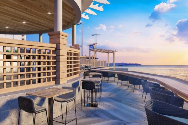 the Beachcombers Restaurant and Wet Whistle poolside bar at the Hilton Myrtle Beach