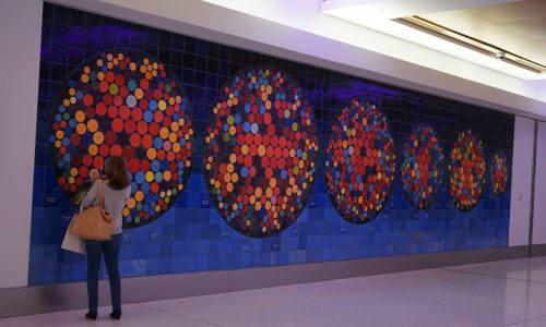 The Worlds We Speak - mosaic mural for LaGuardia 8